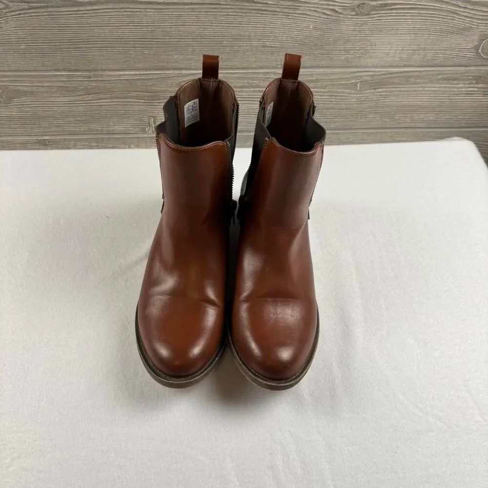 Rocket Dog Brown Leather Chelsea Ankle Boots